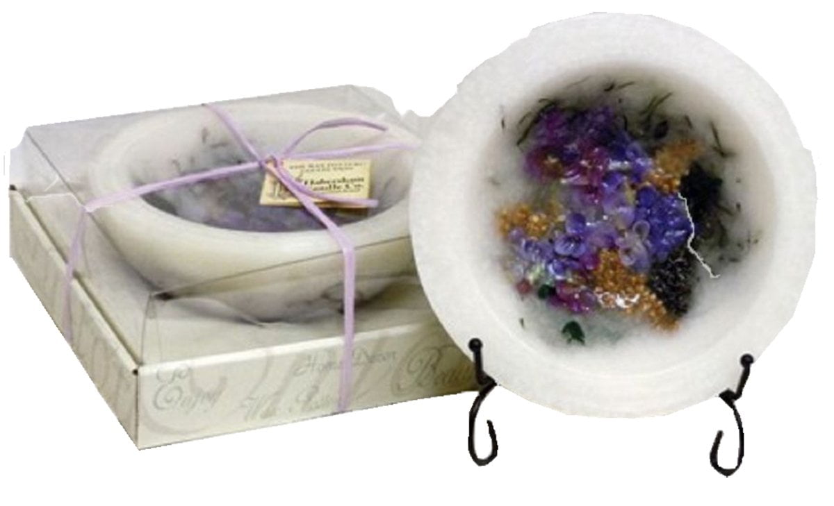 Habersham Candles LILAC BLOSSOM VESSEL. Wax Wax Pottery Flameless