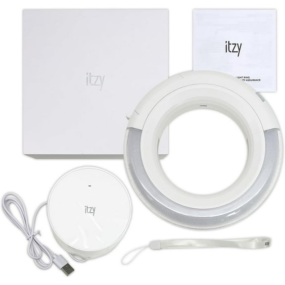 Habeti ITZY Lightstick Officail Light Ring Fan Cheering Light Stick with 5 Photocards