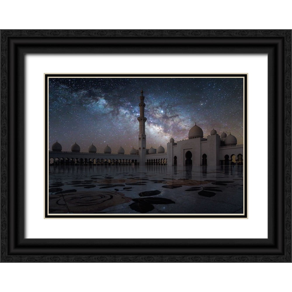 Habib, Ashraf 14x11 Black Ornate Wood Framed with Double Matting Museum ...