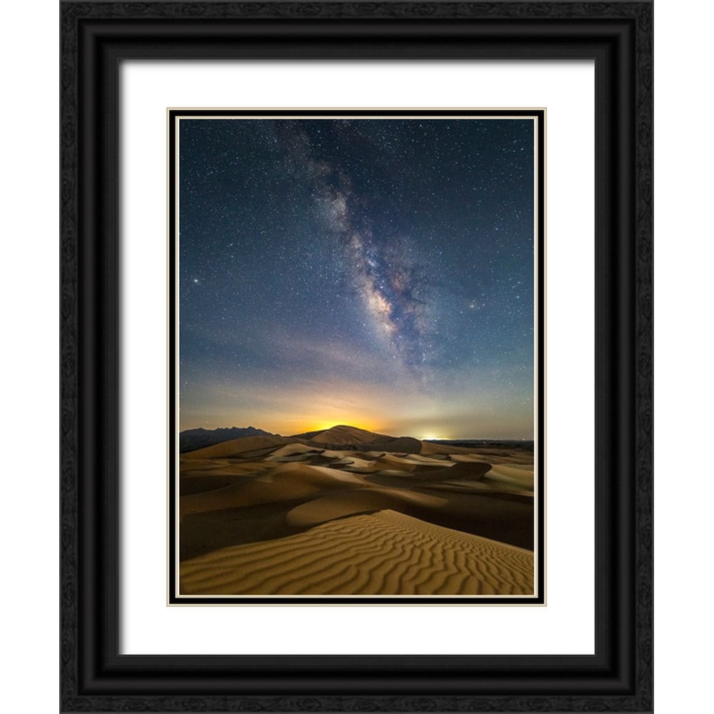 Habib, Ashraf 19x24 Black Ornate Wood Framed with Double Matting Museum ...