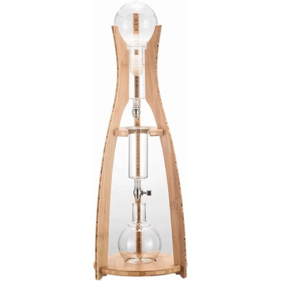 Habiba Iced Drip Coffee Maker Creative Cold Brew Coffee Maker, 500ml/16.9oz Siphon Coffee Maker with Reusable Drip Filter, Adjustable Water Flow Coffee Maker Reusable