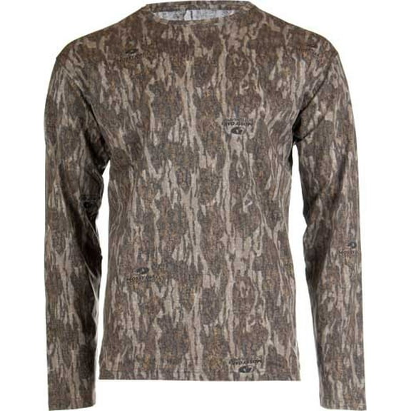 Habit Bear Cave Camo LS T-Shirt - Mens, Medium, Mossy Oak Bottomland, TS10006-01