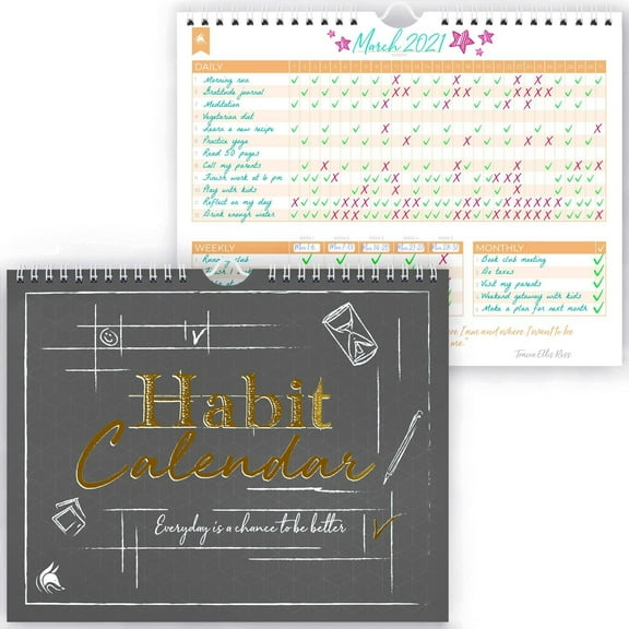 Habit Calendar - Break Old Habits & Welcome The New You