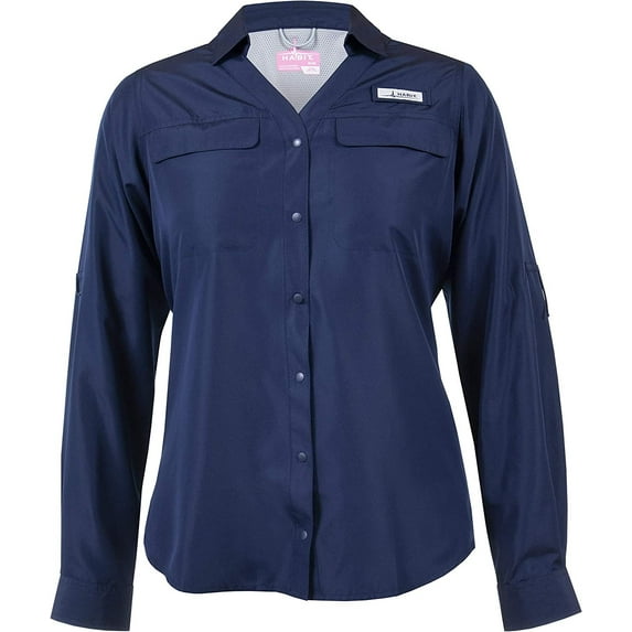 HABIT Women's Long Sleeve Fishing Guide Shirt Small