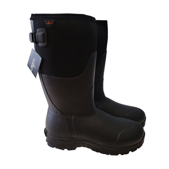 Habit Men's All-Weather 800g Thinsulate Insulation Adjustable Gusset Waterproof Boot (Black, 10)