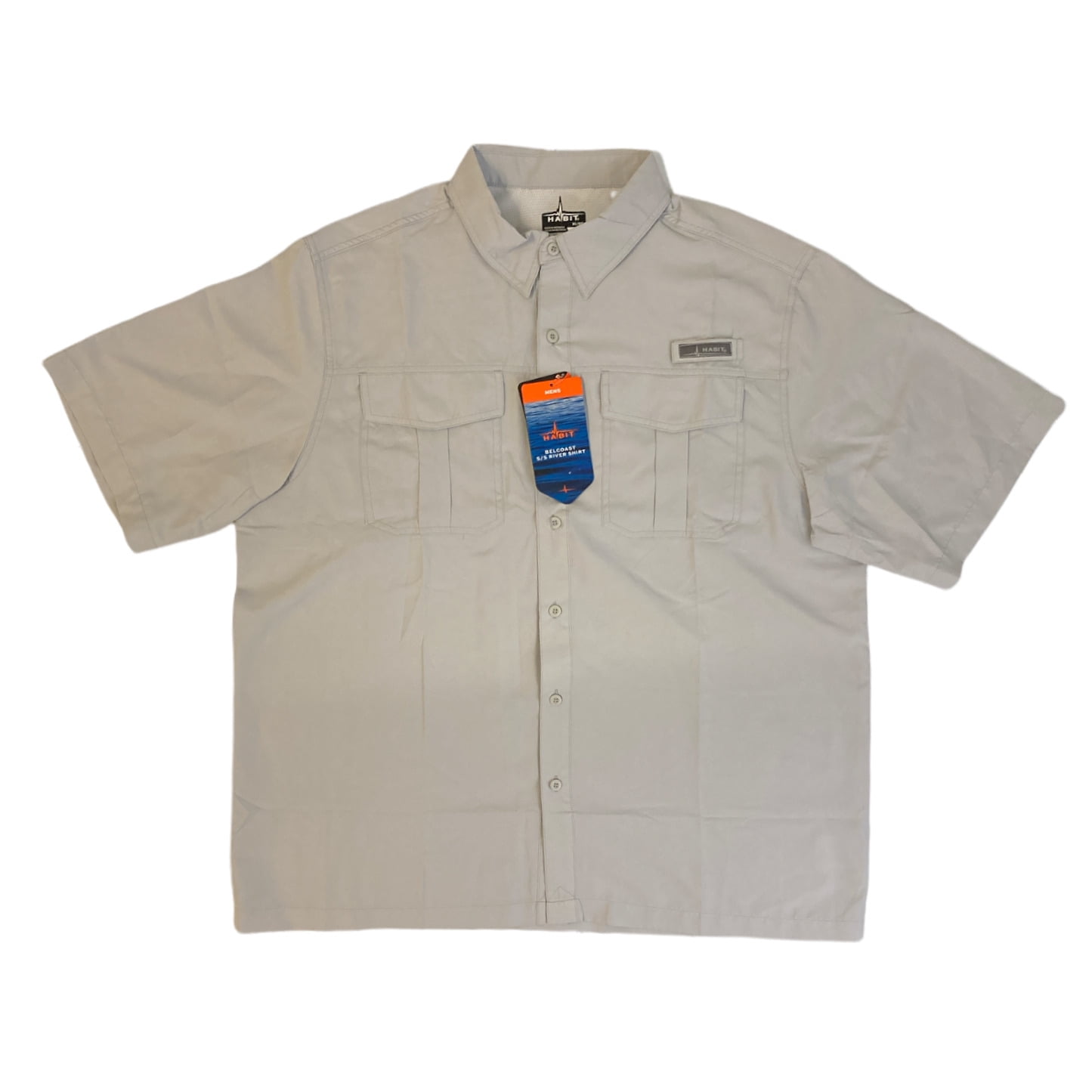 Habit Men's Belcoast Short Sleeve River UPF 40+ UV Protection Shirt (Dusk,  XL) 