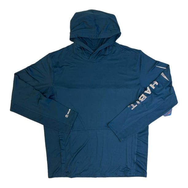 Habit Men s Box Canyon Pass Moisture Wicking Hooded Performance Layer Ensign Blue 2XL
