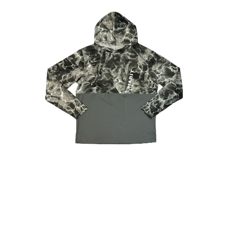 Habit men's hooded performance top layer long sleeve shirt