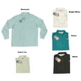thumbnail image 1 of Habit Men's UPF 40 Button Down Long Sleeve Breakwater Fishing Boating Shirt (Black, L), 1 of 4