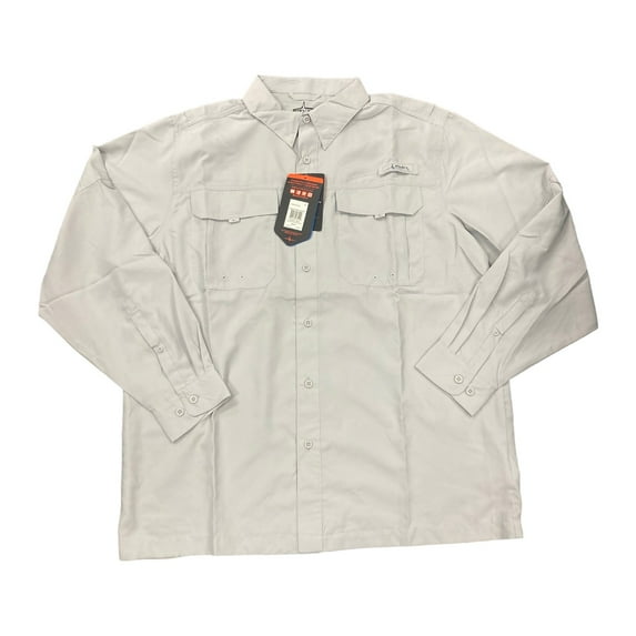 Habit Men's UPF 40+ Crayfish Creek Long Sleeve 40+ River Long Sleeve Shirt (Dusk, L)