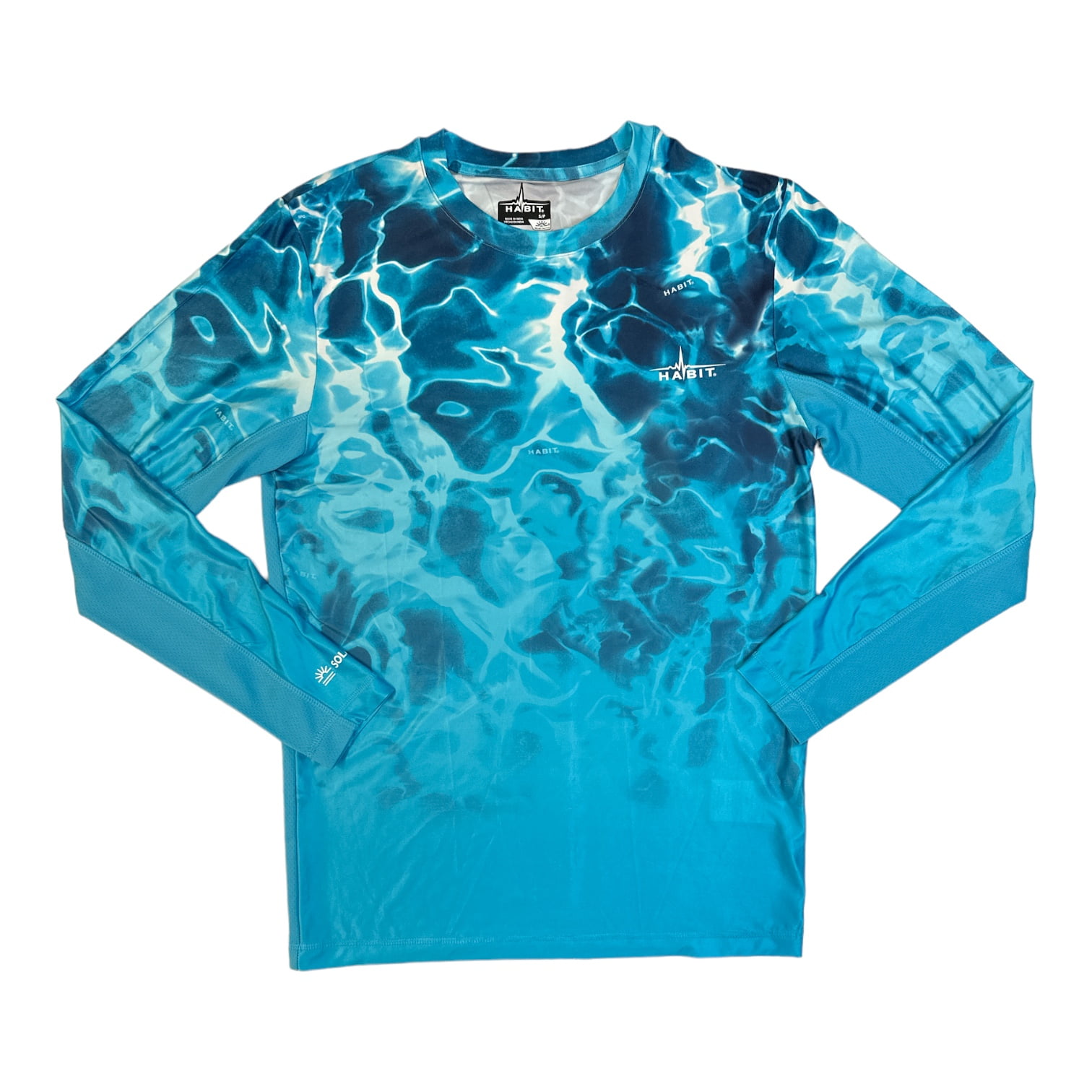 Habit Men's UPF 40+ Habit Waves Long Sleeve Hooded Fishing Shirt XL  843049185679 