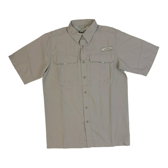 Habit Men's UPF40+ Crayfish Creek Short Sleeve River Shirt (Alloy, XXXL)