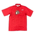 Habit Men's UPF40+ Crayfish Creek Short Sleeve River Shirt (Brick Red
