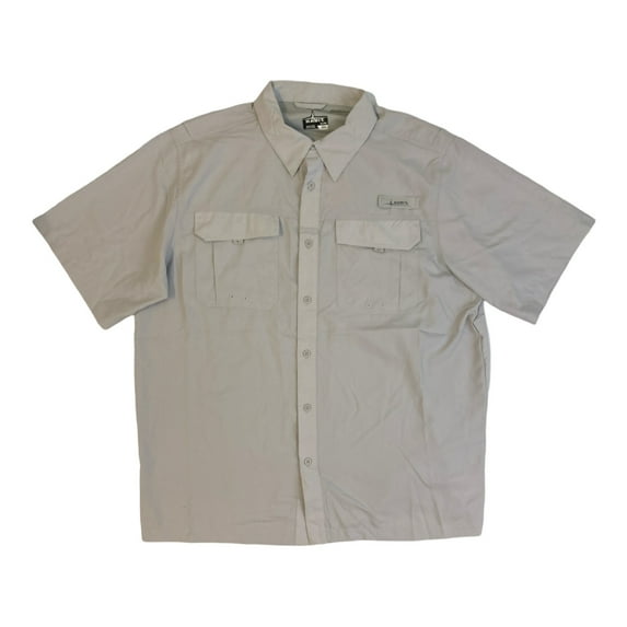 Habit Men's UPF40+ Crayfish Creek Short Sleeve River Shirt (Micro Chip, XL)