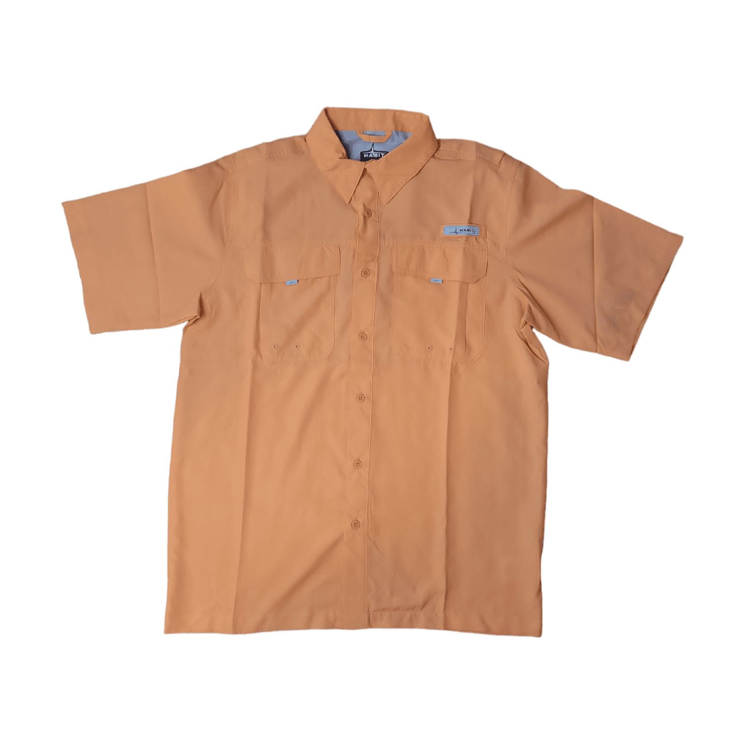 Habit Men's UPF40+ Crayfish Creek Short Sleeve River Shirt (Vivid Blue  Plaid, XXL) 