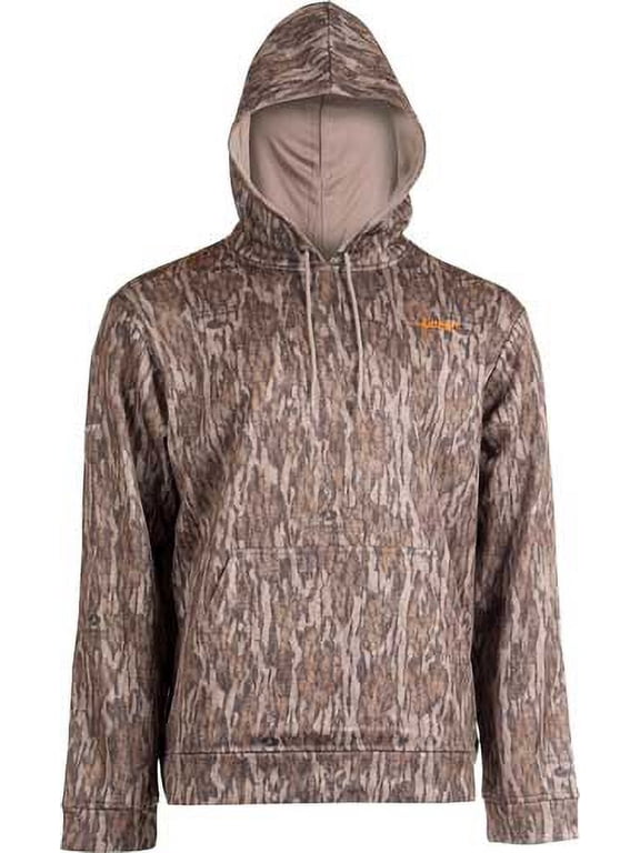 Habit Men's Summit Park Performance Hoodie L-Mossy Oak New Bottomland