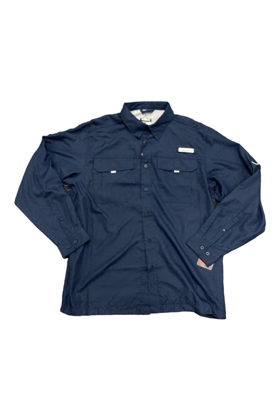 Habit River Shirt, Men's, UPF 40+, Long Sleeve, Peacoat, Size S