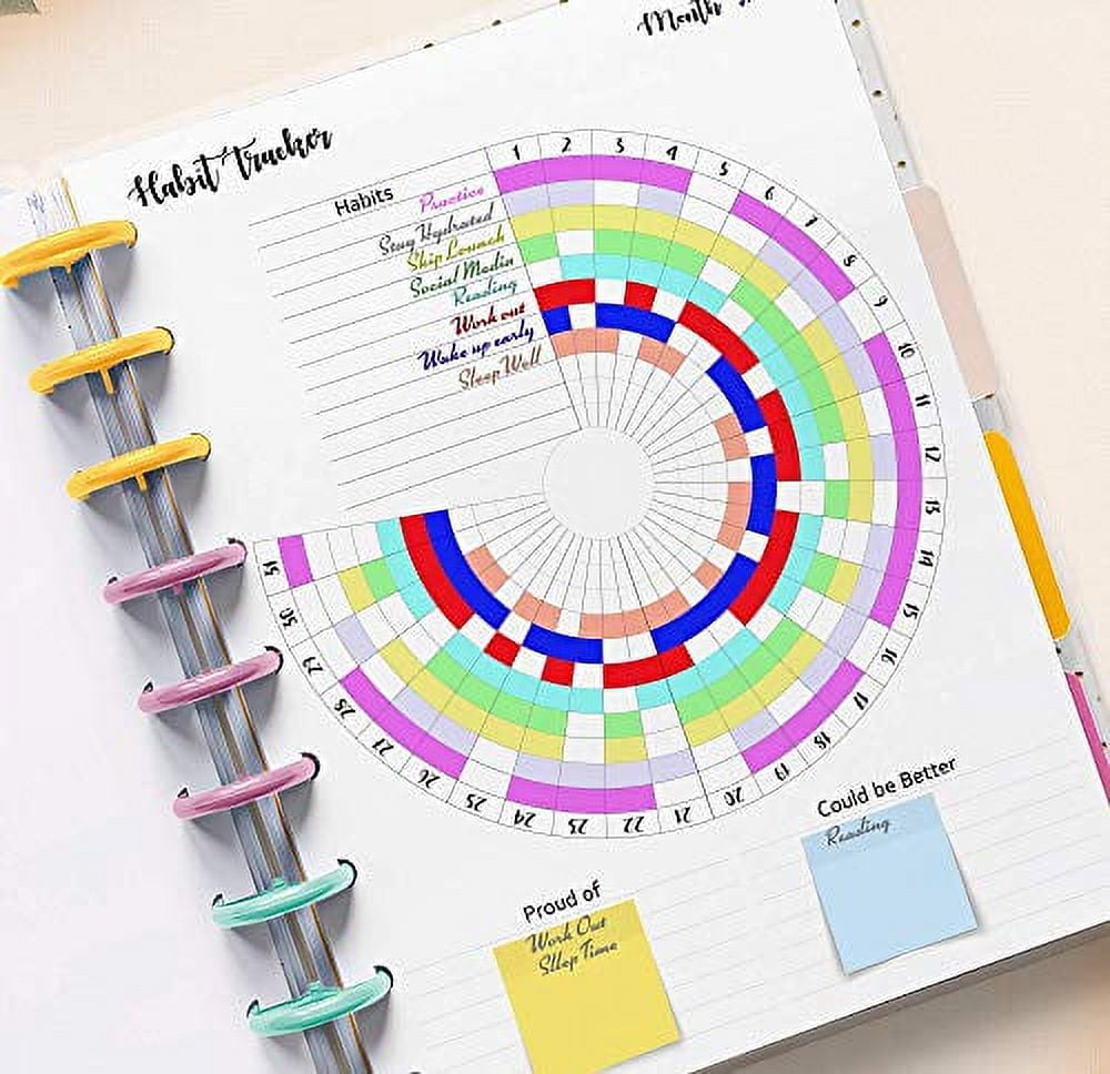 Habit Tracker Inserts for the Big Happy Planners, Habit Log, Monthly