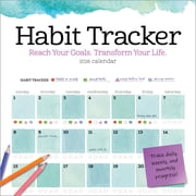 Habit Tracker Wall Calendar 2026 Reach Your Goals--Transform Your Life, Paperback