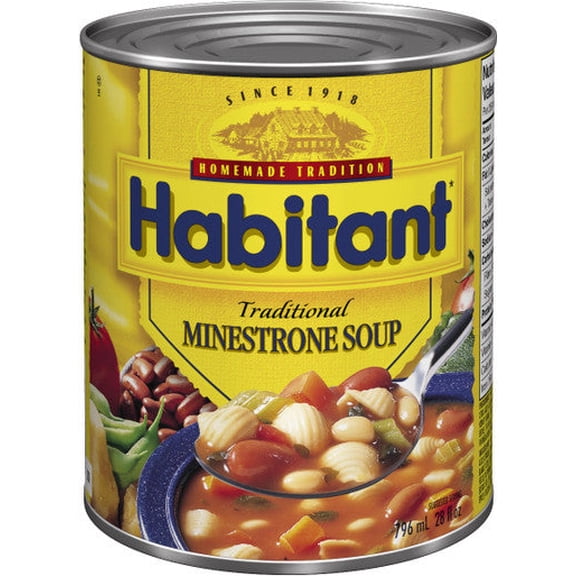 Habitant Traditional Minestrone Soup, 796ml - {Imported from Canada}