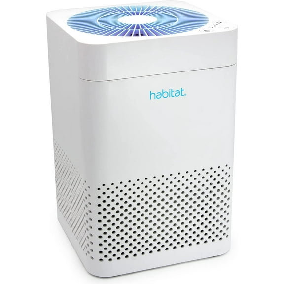 Habitat 150A(e) True HEPA Filtration System, Realtime Air Quality Sensor, Covers Up to 900ft², Removes 99.97% of Airborne Particles and Viruses, Long-Lasting Filter, Quiet Fan