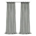 thumbnail image 1 of Habitat Paloma Sheer Dual Header Curtain Panel 52 x 84 in Grey, 1 of 7