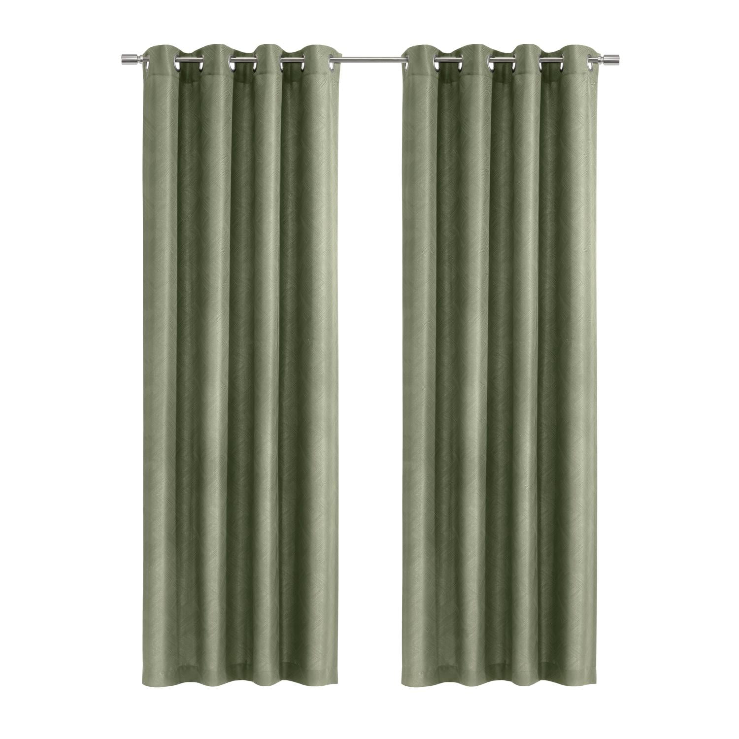 Navy Polyester Light Filtering Grommet Curtain Panel 52" x 63"