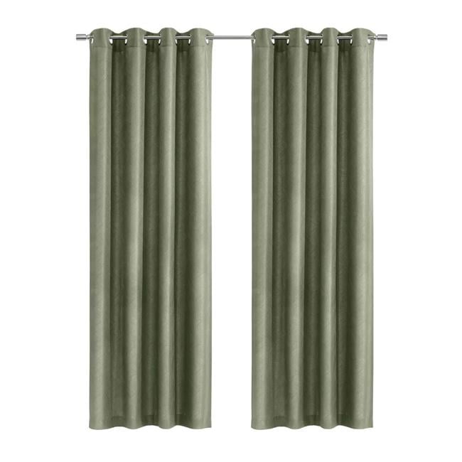 Navy Polyester Light Filtering Grommet Curtain Panel 52" x 63"