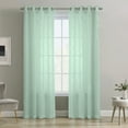 thumbnail image 1 of Habitat Boucle Sheer Premium Stylish and Functional Grommet Curtain Panel 52" x 108" Surf Spray, 1 of 6