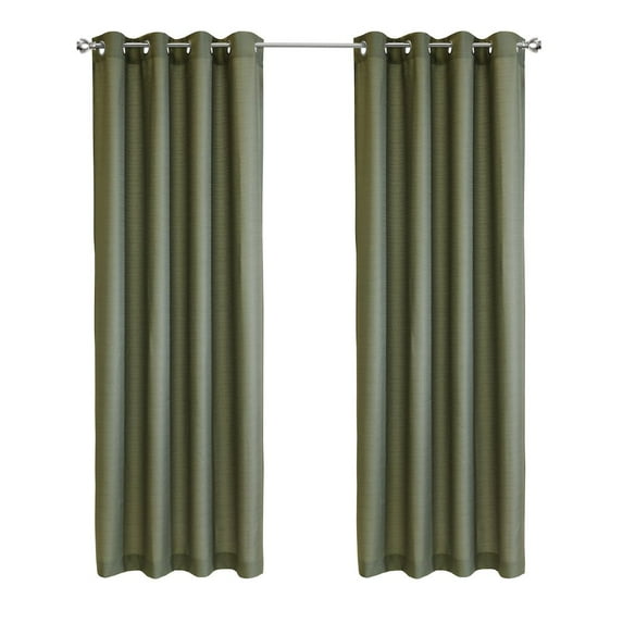 Habitat Cameron Light Filtering Grommet Curtain Panel 52 x 63 in Olive