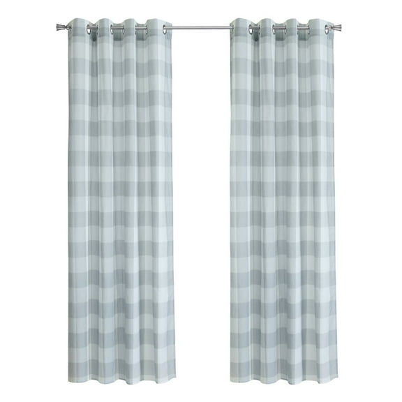 Habitat Genesis Light Filtering Grommet Curtain Panel 52 x 84 in Grey