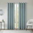 thumbnail image 1 of Habitat Harmony Light Filtering Curtain, Grommet Privacy Window Treatment Single Panel 52" x 63" in Blue, 1 of 5