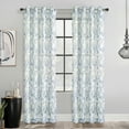 thumbnail image 1 of Habitat Jenny Grommet Curtain Panel Window Dressing 52 x 63 in Indigo, 1 of 9