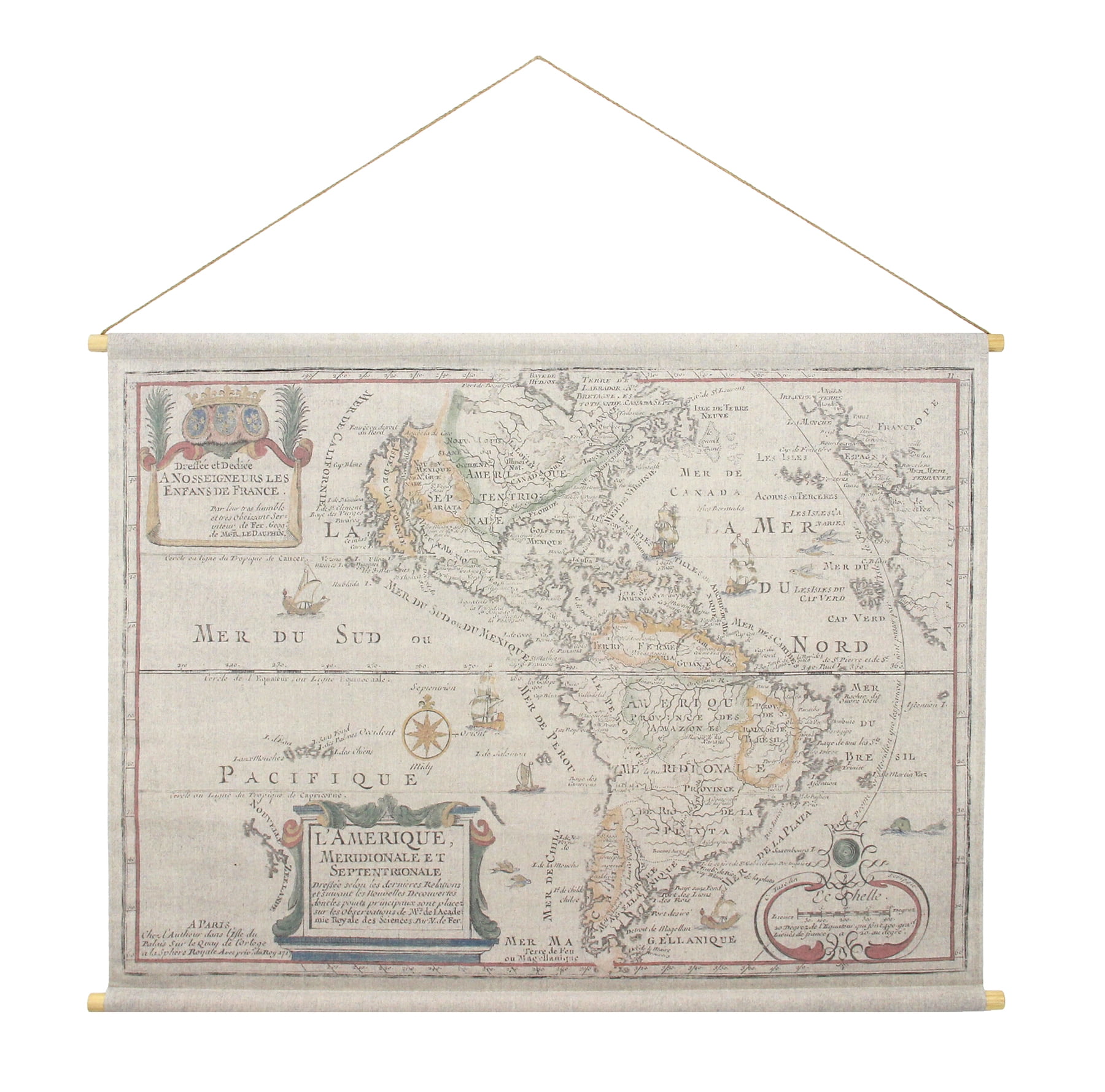 Habitat L Amerique Hanging Linen Tapestry