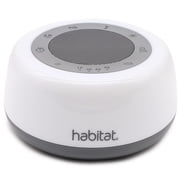 Habitat White Noise Machine, Multi-Color Night Light, 25 Relaxation Sounds, Bluetooth, 4 Timer Options, 17 Volume Levels