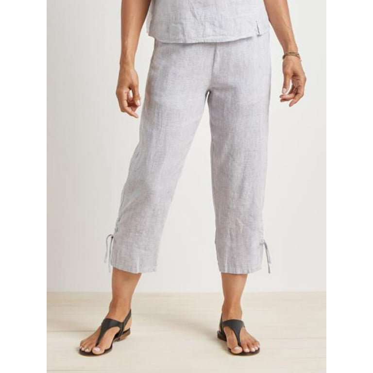 Ruched capri clearance pants