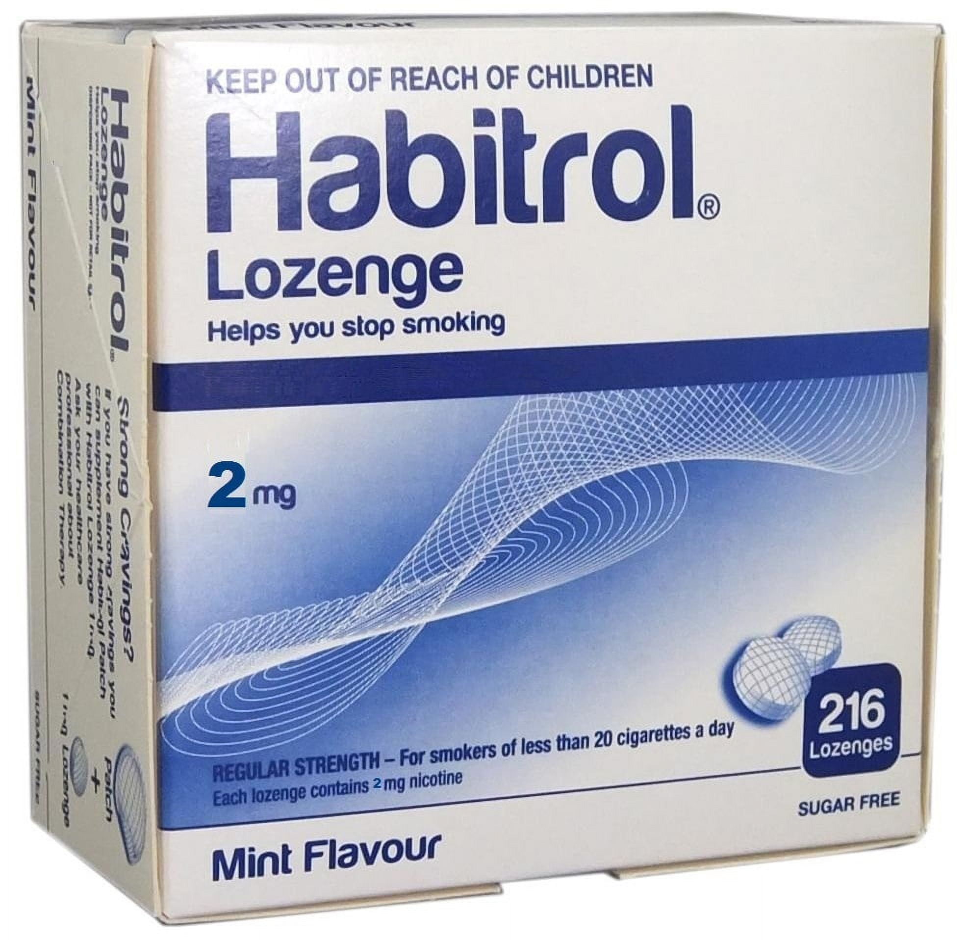 Habitrol Nicotine Lozenge Mint Flavor 216 Lozenges (2mg)