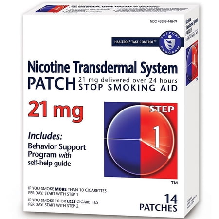 Habitrol Nicotine Transdermal Stop Smoking Aid Patch Step 1, 14 ct, 4 Pack