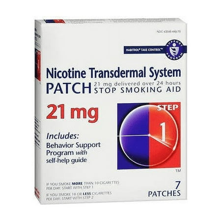 Habitrol Nicotine Transdermal System Stop Smoking Aid Patch Step 1, 6-Pack