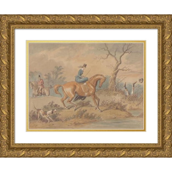 Hablot Knight Browne 18x14 Gold Ornate Wood Frame and Double Matted Museum Art Print Titled - I am Not Learned in Vaccine Matters - but I Think Those Look Like Charley's Calves