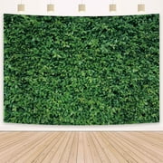 Haboke 10x8ft Durable Polyester Fabric Spring Greenery Leaves Grass Nature Photography Backdrop for Birthday Wedding Safari Dinosaur Baby Shower Party Decorations Background Portrait Photo Booth