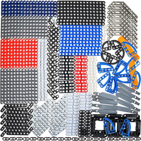 Habow 280pcs Technic-Parts Compatible with Major Brands Technic Parts, Separator Tool Chassis Liftarm Beam Rotor Helicopter Axle Pin Connectors MOC-Replacement-Pieces.Random color of parts