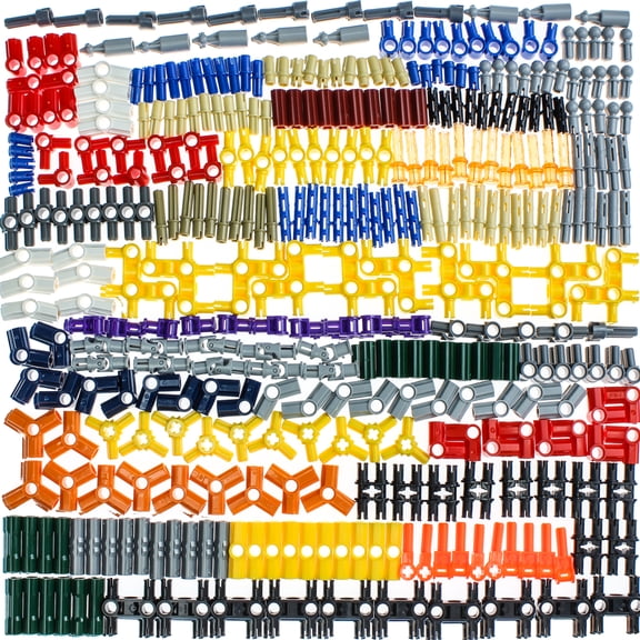 Habow Technic Parts Set - 368PCS Building Blocks Compatible with Major Brands - Includes Technic-Pin-Axle- Connector - Ideal for MOC (My Own Creation) Projects with Technic Pieces.