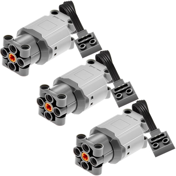 Habow Technic Power-Functions L-Motor-88003 (3 Piece) Compatible with mainbrands Building Block MOC Technic-Parts