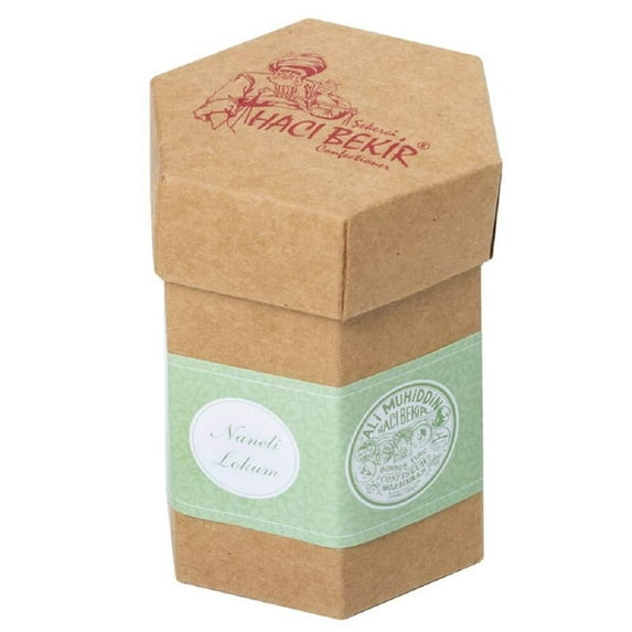 Hacı Bekir Mint Flavored Turkish Delight in Kraft Box, 125g