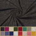 thumbnail image 1 of LitLook Hacci Sweater Knit Fabric by the Yard - 4-Way Stretch 190 GSM Pashmina Fabric for Sweaters, Cardigans, Hoodies, Dresses, Loungewear - Black / Off White, 1 of 6