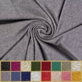 thumbnail image 1 of LitLook Hacci Sweater Knit Fabric by the Yard - 4-Way Stretch 190 GSM Pashmina Fabric for Sweaters, Cardigans, Hoodies, Dresses, Loungewear - Charcoal / Black, 1 of 6