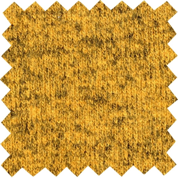 LitLook Hacci Sweater Knit Fabric by the Yard - 4-Way Stretch 190 GSM Pashmina Fabric for Sweaters, Cardigans, Hoodies, Dresses, Loungewear - Mustard / Black - Sample
