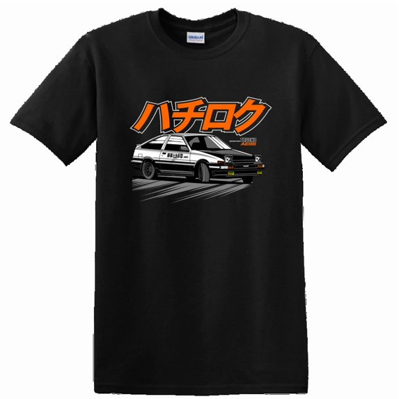 Hachiroku T Shirt Initial D Anime Car Design Graphic Tee for Car ...