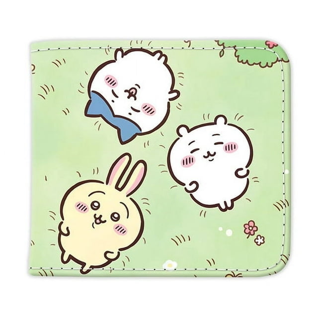 Hachiware Usagi Chiikawa Animation Peripheral Creative Cute PU Print Student Short Portable Multifunctional Wallet Birthday Gift